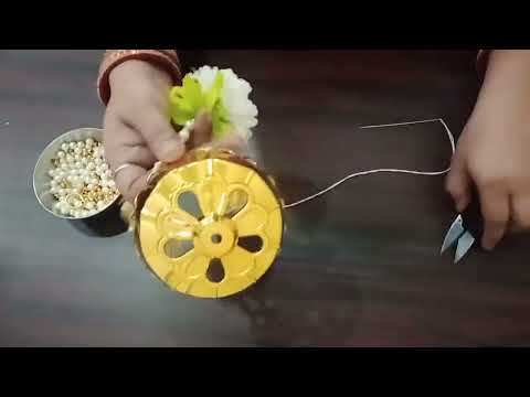 DIY Golden Hanging Jhula | Handmade Home Decor Idea | Easy Festive Decoration Craft