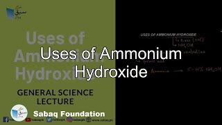 Uses of Ammonium Hydroxide
