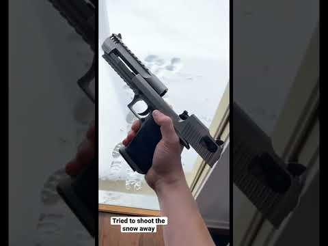 Tried to shoot the snow away #shorts