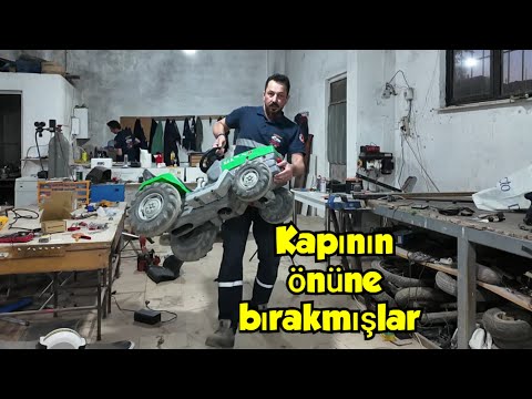 Kapıya traktör bırakmışlar tamir ediyorum #kendindeyapabilirsin