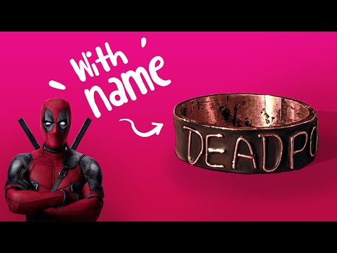 How to make a Ring with your name on it!