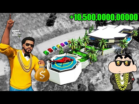 Shinchan Earn $1 To $10 Million In 24 Hours In GTA5 ll Franklin Become Rich ll Varun the gamer