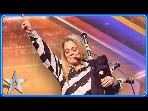 Claire Spiller gives FAITHLESS and DARUDE a BAGPIPE REMIX! | Auditions | BGT 2026