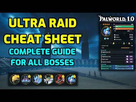 Palworld: Ultra Raid Cheat Sheet - Best Pals for Every Ultra Boss