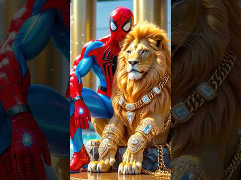 Rich Spider-Man Wants The Best Fashion Designer For His Lion ๐ฆ๐ค #shorts #spiderman