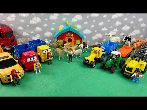 TRACTORS AND TRAILERS TRANSPORTING ANIMALS / TRATORES E CARRETAS TRANSPORTANDO OS ANIMAIS