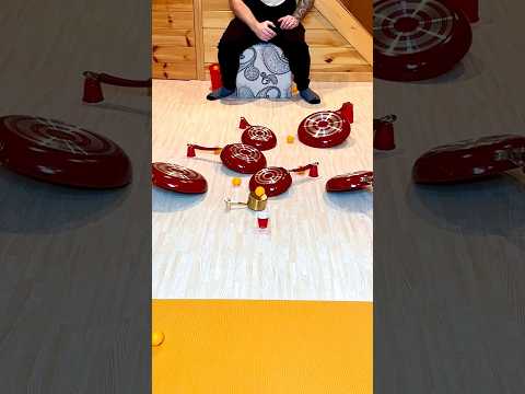 Ping Pong Ball Pans Trick Shots #shorts #trickshots #trickshot