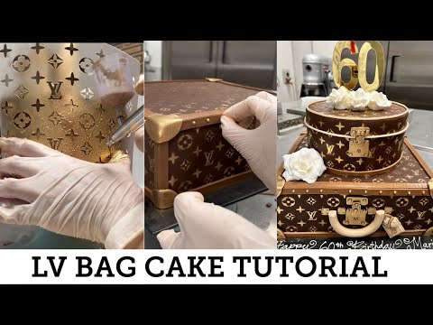 1-MINUTE LV BAG CAKE TUTORIAL