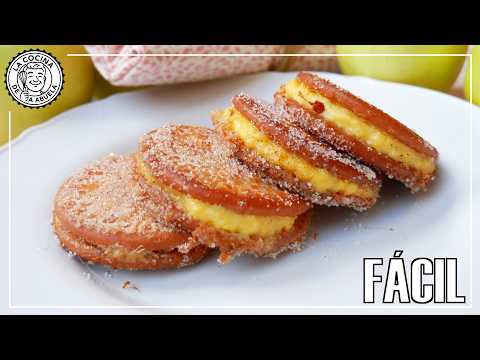 Las GALLETAS FRITAS más FÁCILES y DELICIOSAS (1 sobre y listo) Solo 5 MINUTOS