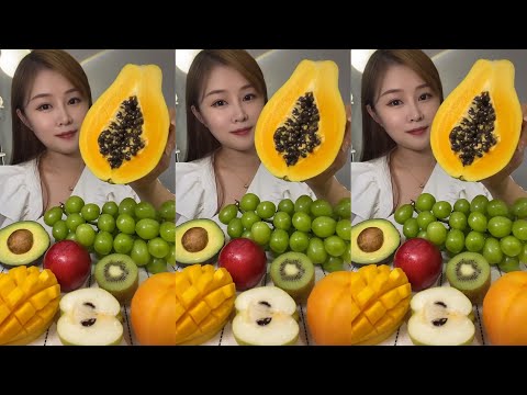 [ASMR] CHINESE FRUIT MUKBANG EATING SHOW🍉🍉🍉😋