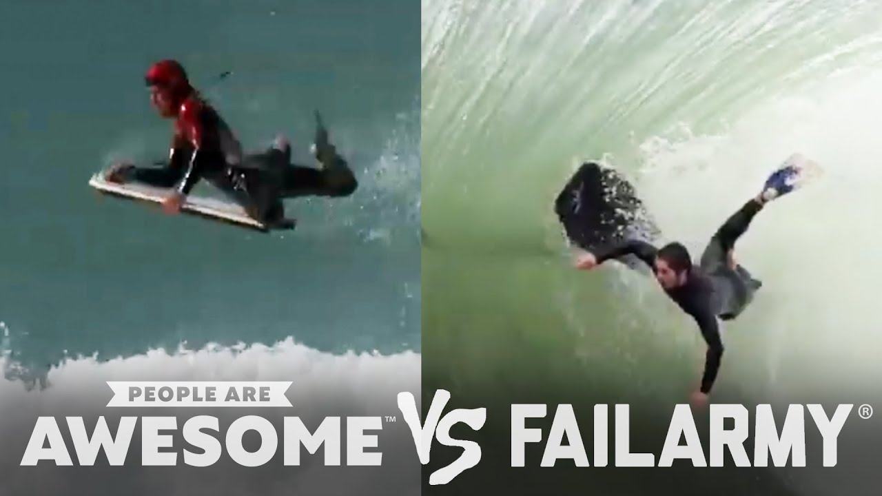 People Are Awesome vs. FailArmy: Body Surfing, Skiing, Weightlifting & More!