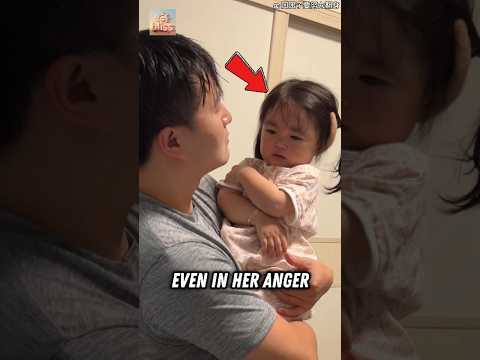 Adorable Little Girl Gets Mad at Dad for Not Letting Her Watch TV! 😅❤️