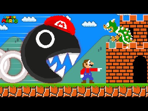 Mario Tries to Beat Super Mario Bros., But He Can Control Everything!