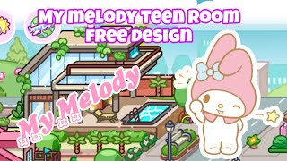 My Melody Teen Room Free Design Avatar World