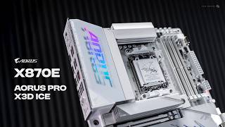 Gigabyte X870E AORUS Pro X3D ICE Looks INSANE!