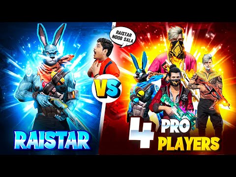 RAISTAR VS 4 PRO PLAYER 😂 ONLY M500 CHALLENGE WHO WILL WIN?? MUST WATCH