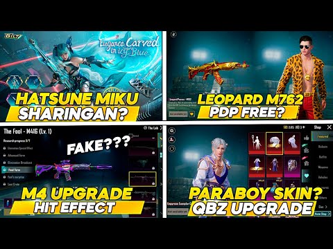 M4 JOKER UPGRADE HIT EFFECT l HATSUNE MIKU SHARINGAN l SKINS UPGRADE PUBG MOBILE UPDATE 3.6