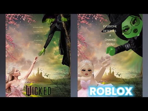 Wicked In ROBLOX be like-😱💚🩷