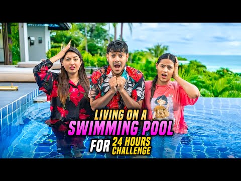 ২৪ ঘণ্টা পানি তে থাকার প্রতিযোগিতা | Living In Swimming Pool For 24 Hours Challenge | Rakib Hossain