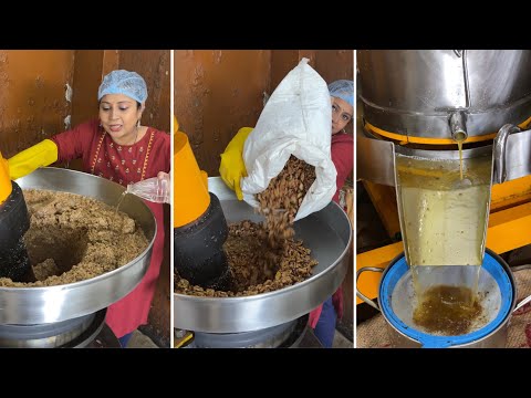 ऐसे बनता है अखरोट (walnut) का तेल | Coldpress Walnut Oil Process | Factory making |