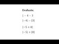 Understanding Absolute Value Expressions