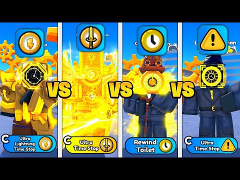 🤯GOLDEN FUTURE vs ULTIMATE vs CHIEF vs LARGE CLOCKMAN TIME ABILITY!!⏰🔥 Toilet Tower Defense