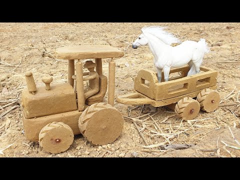 How To Make Tractor From Clay - Creative DIY Clay Tractor