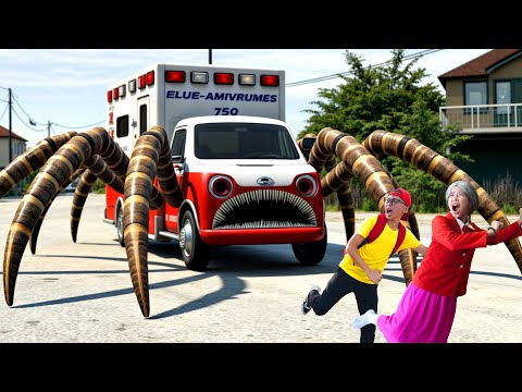 AMBULANCE MONSTER TRUCK SPIDER EATER - In real life