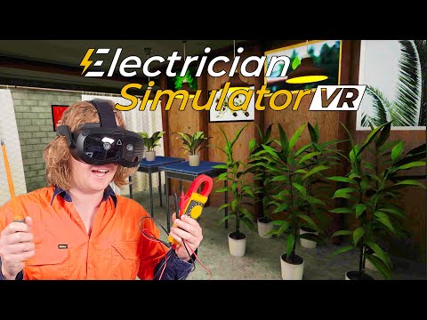 Licensed Electrician play Electrician Simulator VR #2! I found his grow room?!