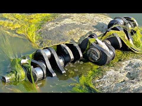 Rusty Crankshaft Found in Water – Unbelievable Restoration!”