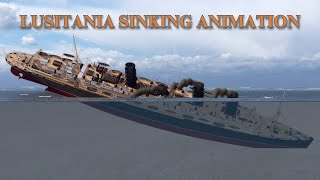The Final Moments of the Lusitania | New Sinking Animation