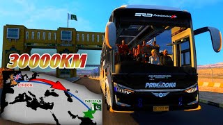 London to Pakistan | Euro Truck Simulator 2 (ETS2) | Ultimate Road Trip 🔴Live