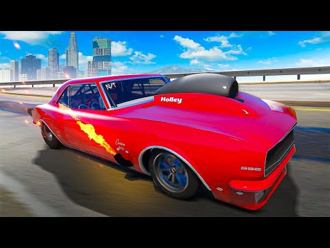 1070hp Drag Car Destroys Cops in GTA 5 RP