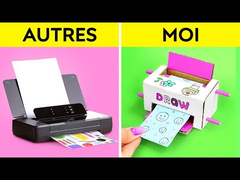 Imprimante DIY Adorable en Carton ! Idées Incroyables pour les Parents par 123 GO!