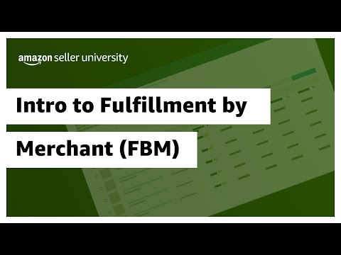 Intro to Amazon's Fulfillment by Merchant (FBM)