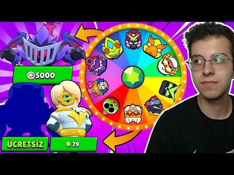 GÖREVİ YAPAMAZSAM ÇARKTAN ÇIKAN CEZAYI YAPIYORUM (YENİ KOSTÜMLER) !! BRAWL STARS