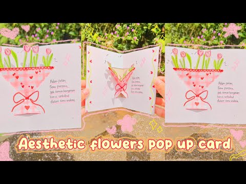 DIY KARTU UCAPAN BUNGA POP UP YANG UNIK DAN GAMPANG DIBUAT!!