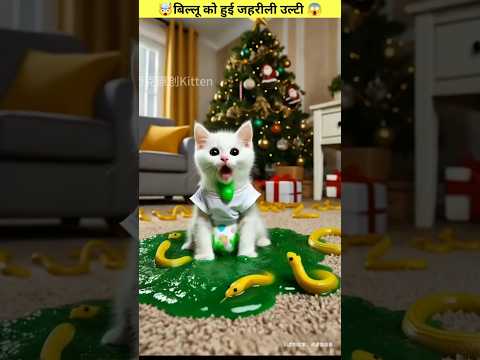 बिल्लू को हुई जहरीली उल्टी 😱#shorts #ytshorts #cat