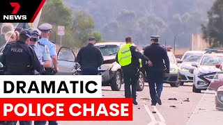 High-speed chase ends in chaos in Western Sydney | 7NEWS
