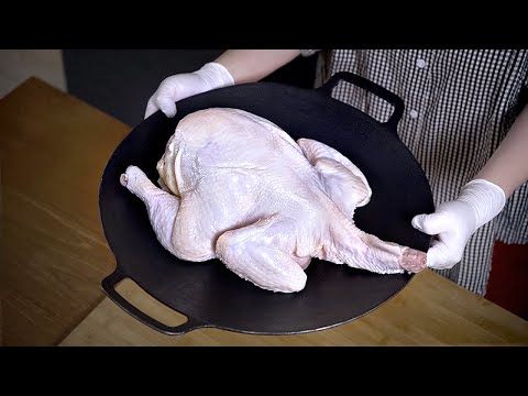 2kg 대형 토종닭으로 만화고기 튀기기