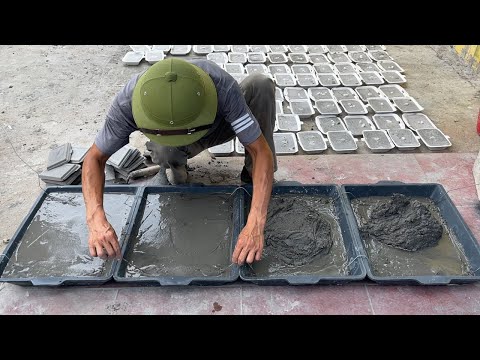 Flower pots Craft // How to make Simple Cement Pots At Home