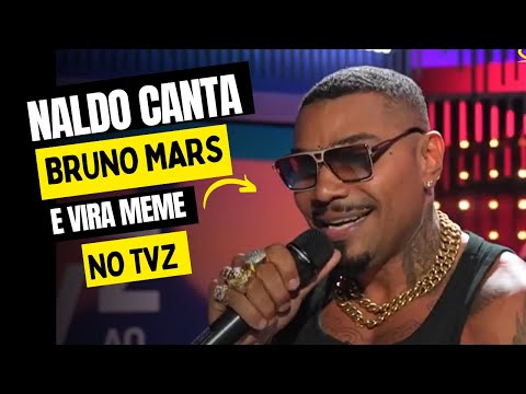 Naldo canta 'Die With a Smile' de Bruno Mars em inglês no TVZ e vira meme de novo!