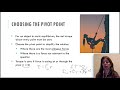 Choosing Pivot Points in Static Equilibrium