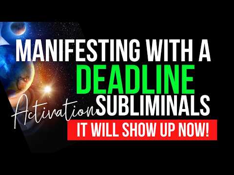 Use this if you need to manifest it NOW! | Manifesting With A Deadline Subliminal