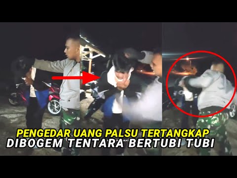 KAPOK !! Pengedar Uang Palsu Ketangkap Auto Digulung TNI