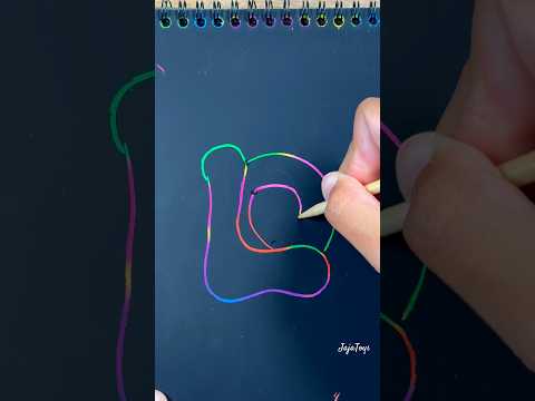 Qué es esto? Muy fácil! #drawing #painting #magic #artist #easy #kids #toys #funny