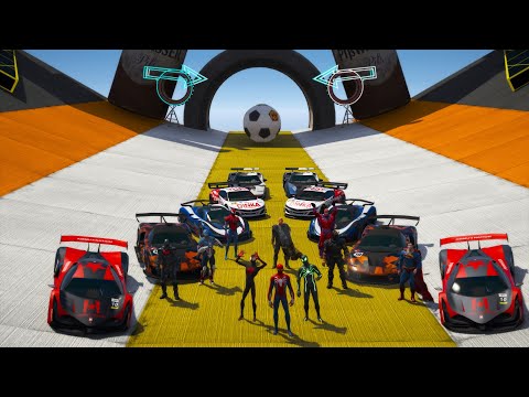 Desafio em Sport Carros! Super-Heróis e Homem Aranha (Spider-Man) Speed Race Challenge