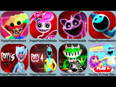 Poppy Playtime Mobile Chapter 1, 2, 3, 4, 5 | Ending, Yarnaby Vs Doey Roblox, Poppy 4 Mod, Pianosaur