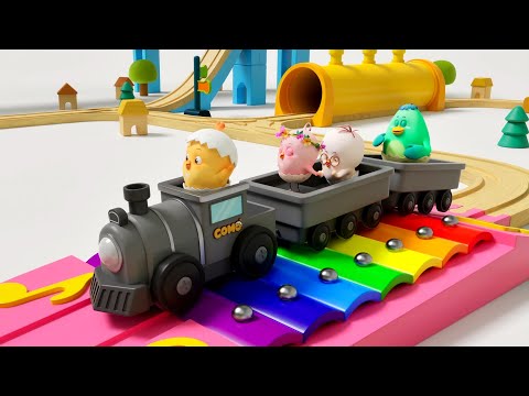 서프라이즈 송 | 리듬에 맞춰 즐겁게 춤추자! 장난감 기차로 떠나는 상상 여행! | 영어 동요