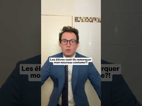 Les élèves ont aimé mon costume! 🤣 #prof #anglais #college #eleve #cours #suit #costume #teacher